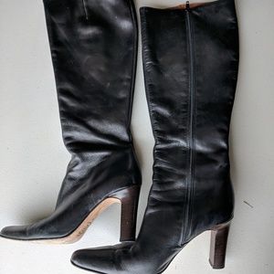 Italian black boots!!